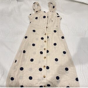 Sincerely Jules Cream and Black Polka Dot Dress